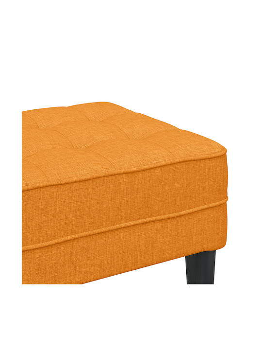 Taburet Tapițat cu Țesătură Galben Închis 113x57x39cm