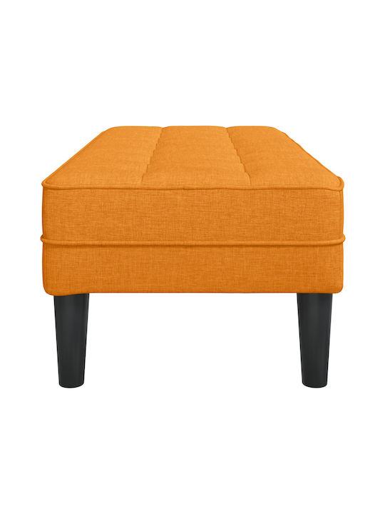 Taburet Tapițat cu Țesătură Galben Închis 113x57x39cm