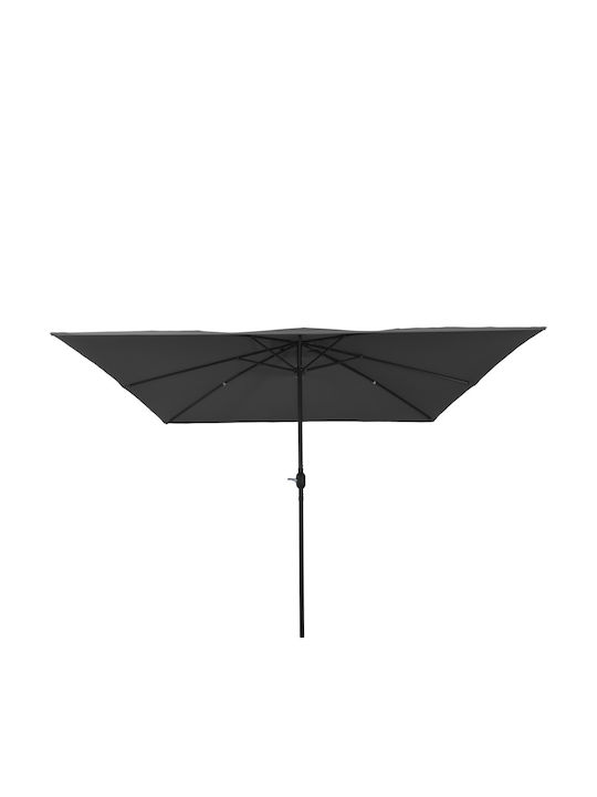 Square Metal Garden Parasol Grey 2.48x2.48xHeight 2.48m