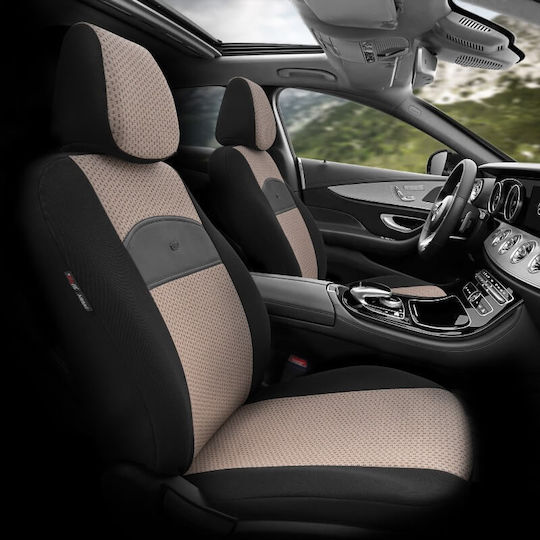 Auto Gs Car Cover Set 11pcs Leatherette Black