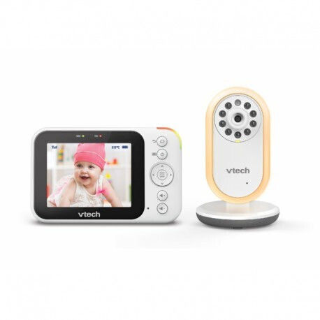 Vtech VM4258 Комуникация за Бебета с Двупосочен Аудио и Колыбелни Песни и Мелодии