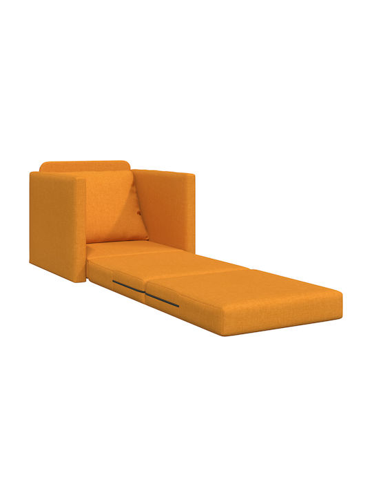 Armchair Bed Dark Yellow 74x77x81cm