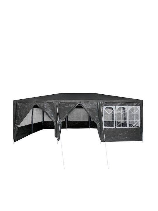 vidaXL Κιόσκι Κήπου Γκρι 6x4m