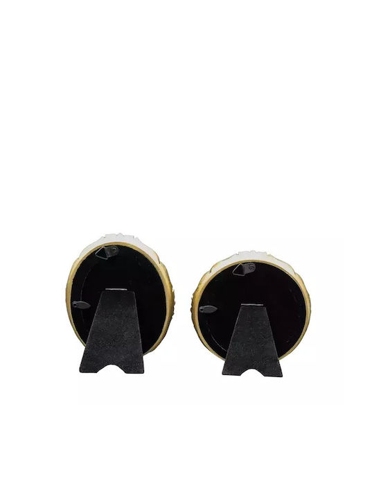 Small Plastic Photo Frame With Gold Frame