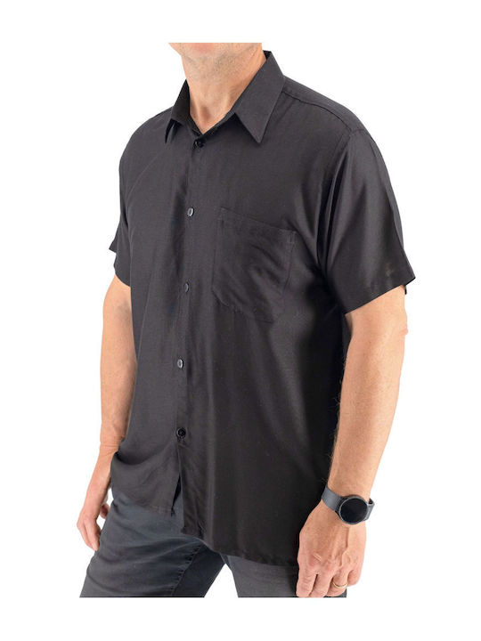 Kurzärmlig Hemd Black