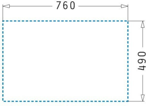 Pyramis Ithaka 1b 070250411 Drop-In Мивка от Синтетичен Гранит Ш78xД51см