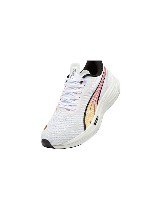 Velocity Nitro 3 Sport Shoes Running White - Orange