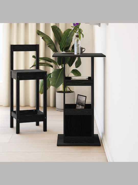 Tisch Bar Holz Black Oak 60x60x102cm