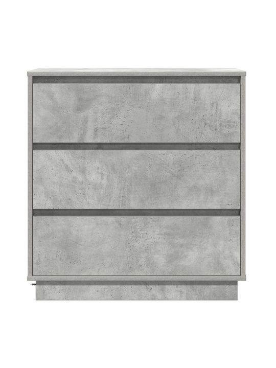 Wooden Chest of Drawers Γκρι Σκυρόδεμα 71x34.5x75cm
