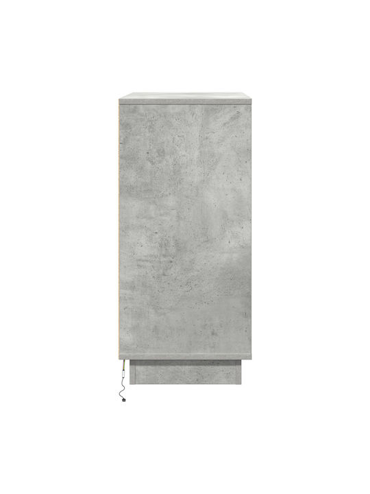 Wooden Chest of Drawers Γκρι Σκυρόδεμα 71x34.5x75cm