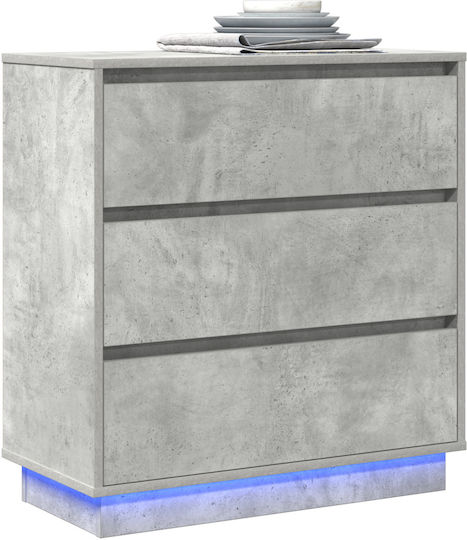 Συρταριέρα Креватокамарас Дървена Concrete Grey 71x34.5x75бр