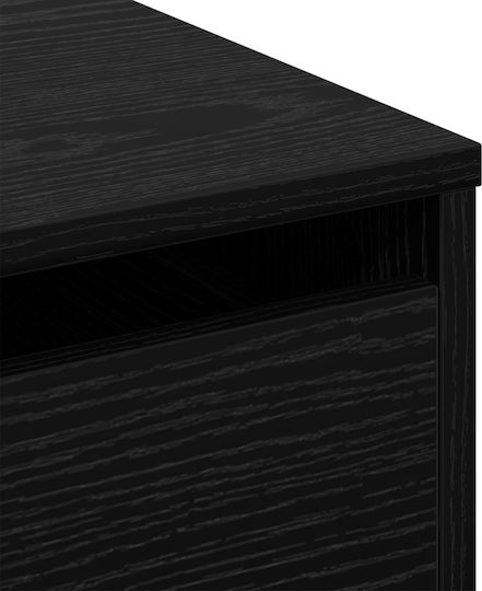 Comoda pentru Dormitor cu 3 sertare Black Oak 60x41x58buc