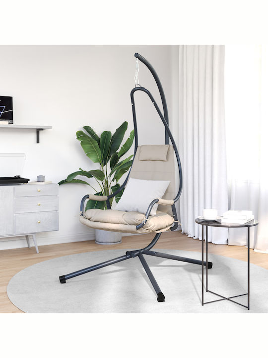 Metallic Swing Nest with Stand Brown L95xW105xH195cm