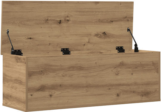 vidaXL Διακοσμητικό Μπαούλο Ξύλινο Καφέ 102x35x35εκ.
