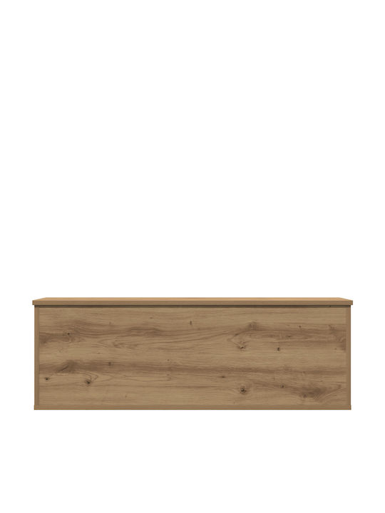 vidaXL Декоративна куфар Дърво Кафяв 102x35x35бр