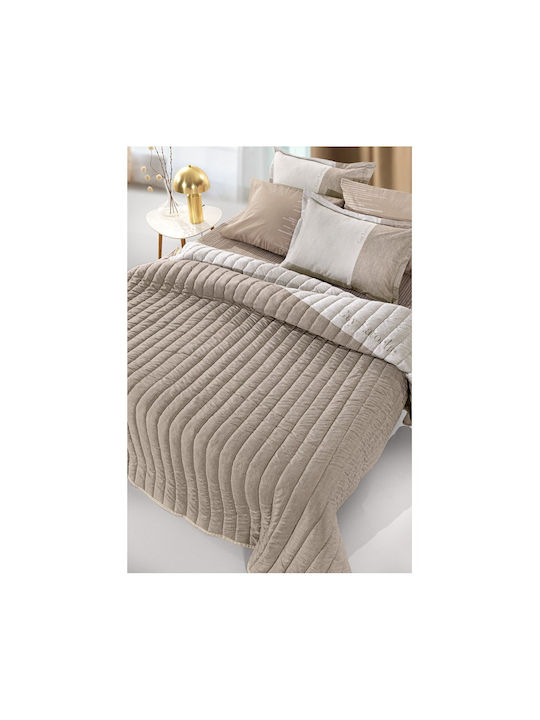 Guy Laroche Estella Κουβερλί Υπέρδιπλο Natural 220x240cm