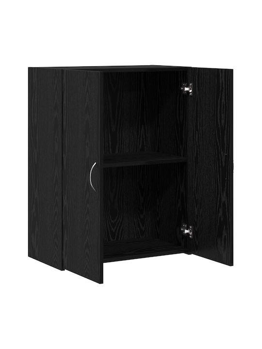 Cabinet de Birou Negru 60x32x77.5cm