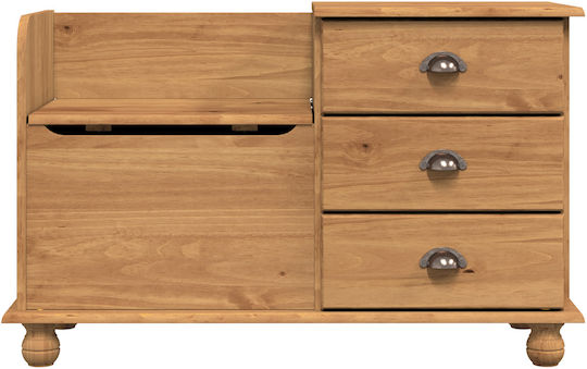 Entry Furniture with Bench Coffee 100x39x62cm