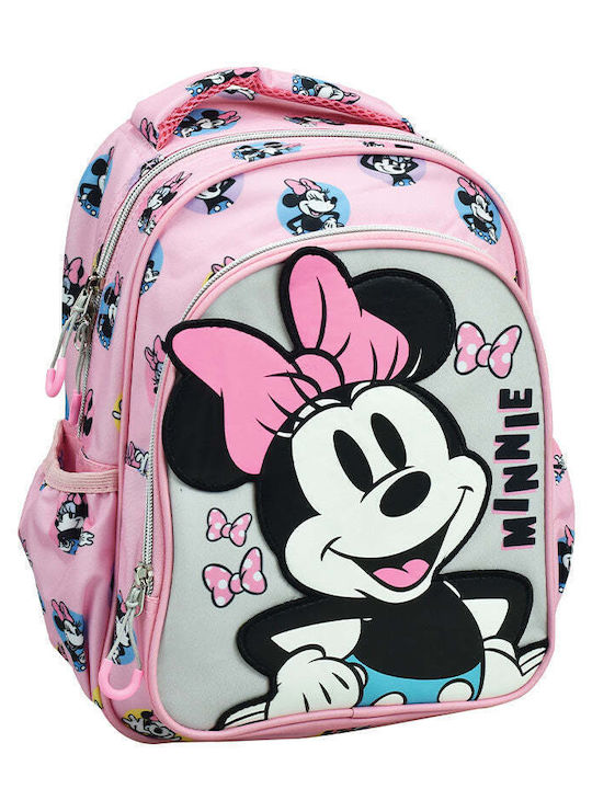 Gim Minnie Schulranzen Rucksack Kindergarten Rosa mit Flaschenhalter 12Liter