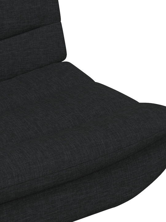 Rotativă Scaun Vizitator în Culoare Negru 63x75x76cm 1buc