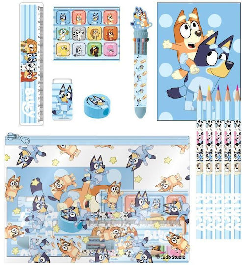 School Set 12 Pieces Bluey