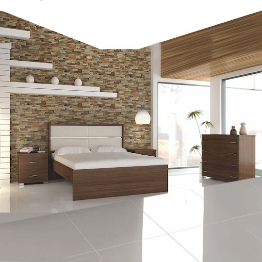 Σετ Κρεβατοκάμαρας Dream Καρυδί 150x200εκ. 5τμχ