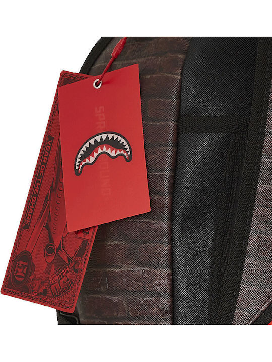Sprayground DLXR School Bag Backpack Junior High-High School Brown with Water Bottle Holder