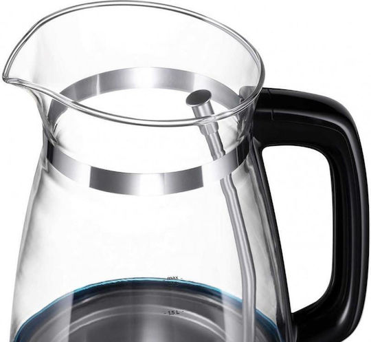 Russell Hobbs Classic Glass Βραστήρας 1.7lt 2400W Μαύρος