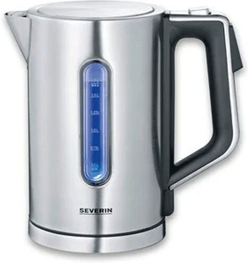 Severin WK 3418 Електрическа Кана 1.7л 3000W Сребриста