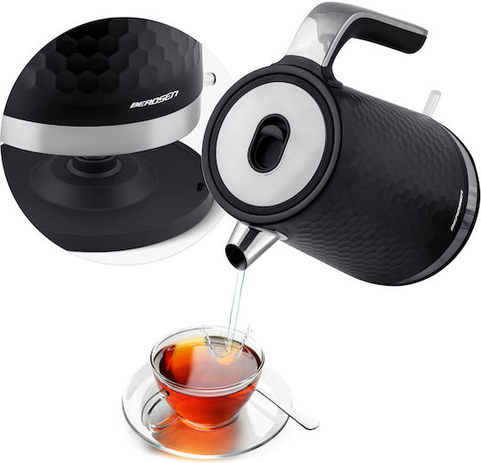 Berdsen Kettle 1.7lt 2200W Black-Silver