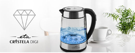 ETA Crystela Digi 7153 90000 Reisekessel 1.7Es 2200W Silber