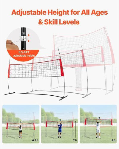 Vevor Portable Volleyball Training System Indoor Outdoor Pqxlwjqkjqwkiwcd0001v0