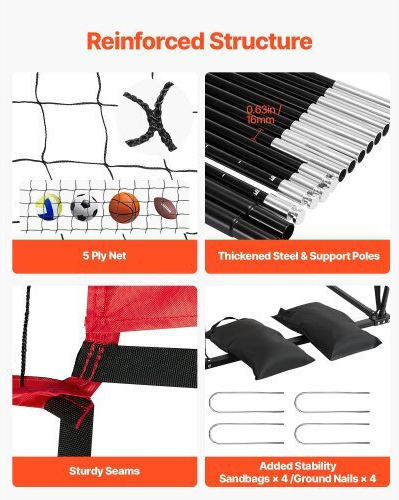 Vevor Portable Volleyball Training System Indoor Outdoor Pqxlwjqkjqwkiwcd0001v0