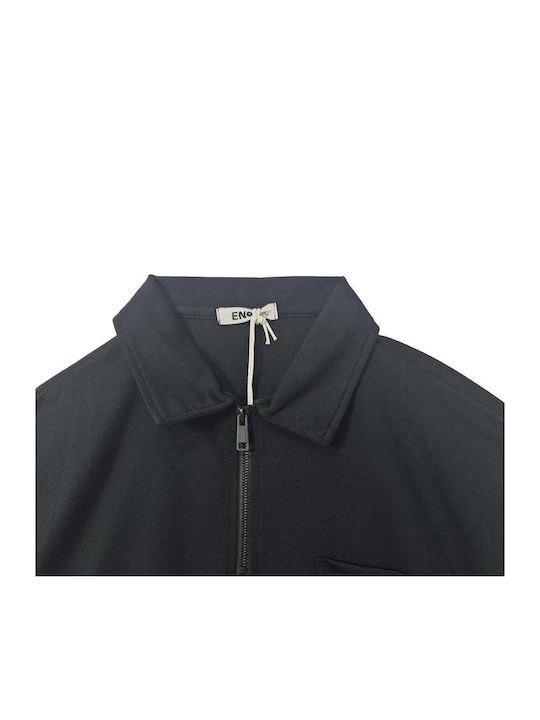 Set Polo și Bermude Negre pentru Bărbați Us-9168