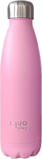 Aquaplay Μπουκάλι Θερμός Ανοξείδωτο 500ml Ροζ