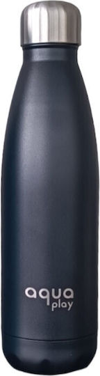 Aquaplay Μπουκάλι Θερμός Ανοξείδωτο 500ml Μαύρο