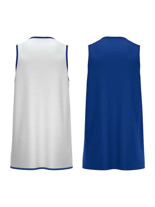 Bluse Royal Blue, White