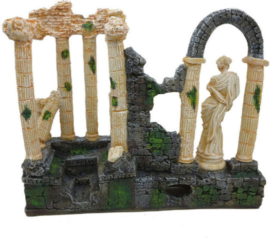 Epigasos Aquarium Decoration Ancient Columns Statue 39*13*H31 Cm