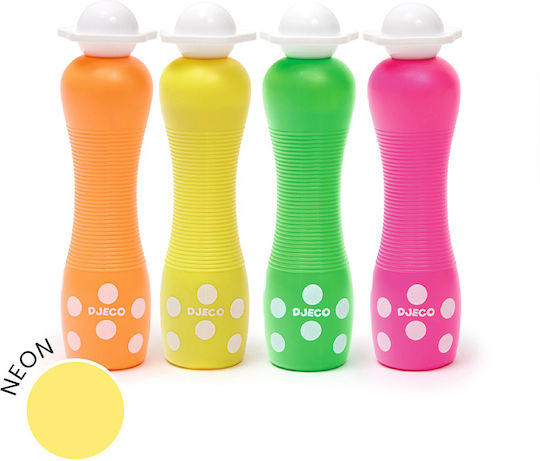 Djeco 4 Neon Zeichenstifte mit Schaumstoffnase