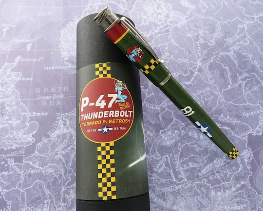 Retro 51 P-47 Thunderbolt Vrf-2247 Fountain Pen 735725023330 Nibs Medium