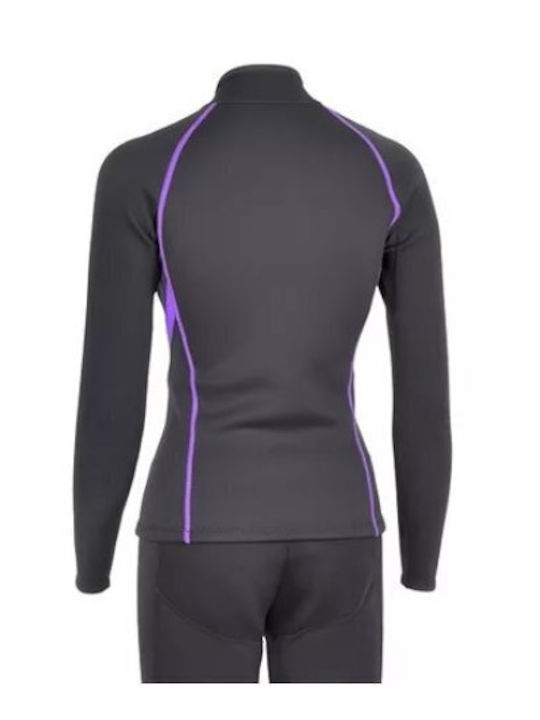 Aropec Jacket Σακάκι Κατάδυσης με Φερμουάρ Μαύρο 1.5mm