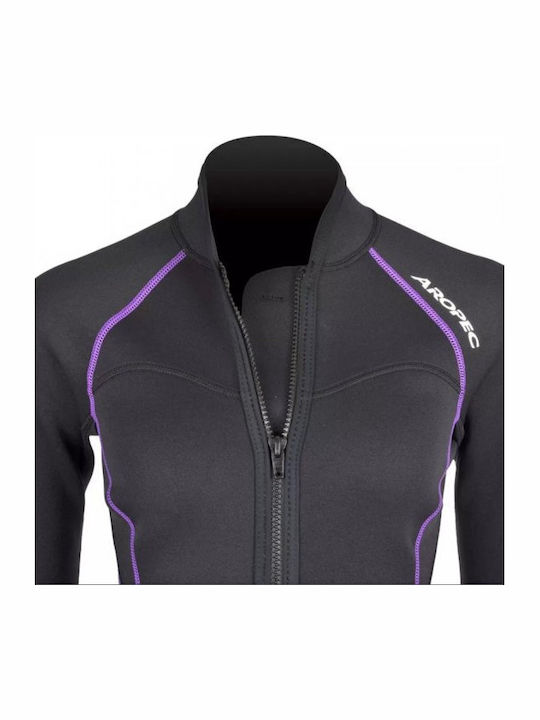 Aropec Jacket Σακάκι Κατάδυσης με Φερμουάρ Μαύρο 1.5mm