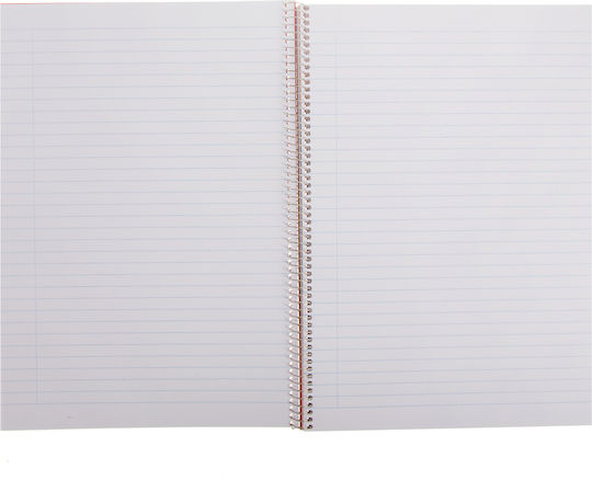 Salko Paper Spiral Notebook Ruled A4 120 Sheets 4 Subjects 1pcs (Μiscellaneous colours)