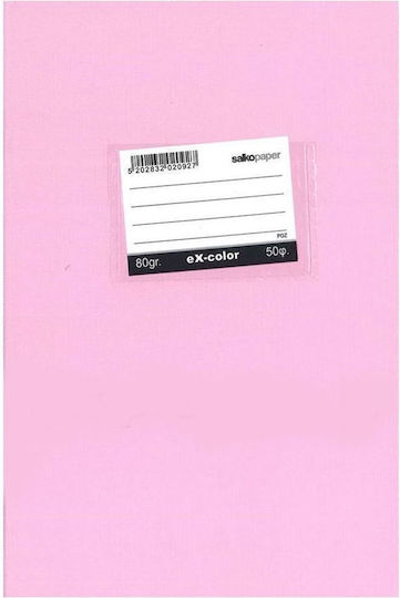 Salko Paper Heft Geregelt B5 50 Blätter EX-Color Rosa 1Stück