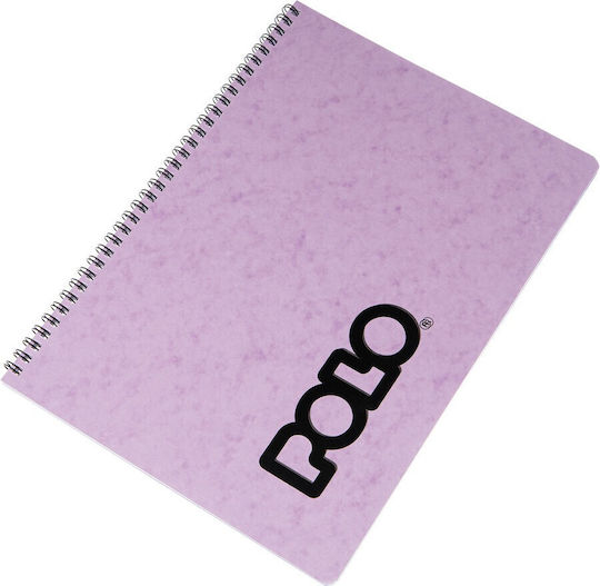 Polo Spiral Notebook Ruled A4 90 Sheets 3 Subjects Classic Note 1pcs (Μiscellaneous colours)
