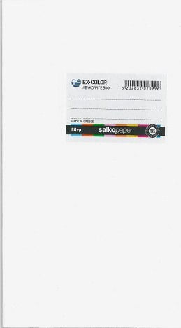 Salko Paper Notebook Ruled B5 50 Sheets EX-Color 1pcs (Μiscellaneous colours)