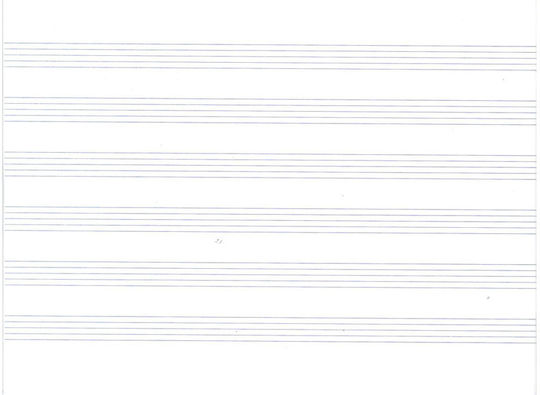 Typotrust Notebook Music B5 40 Sheets Special Classic Blue 1pcs