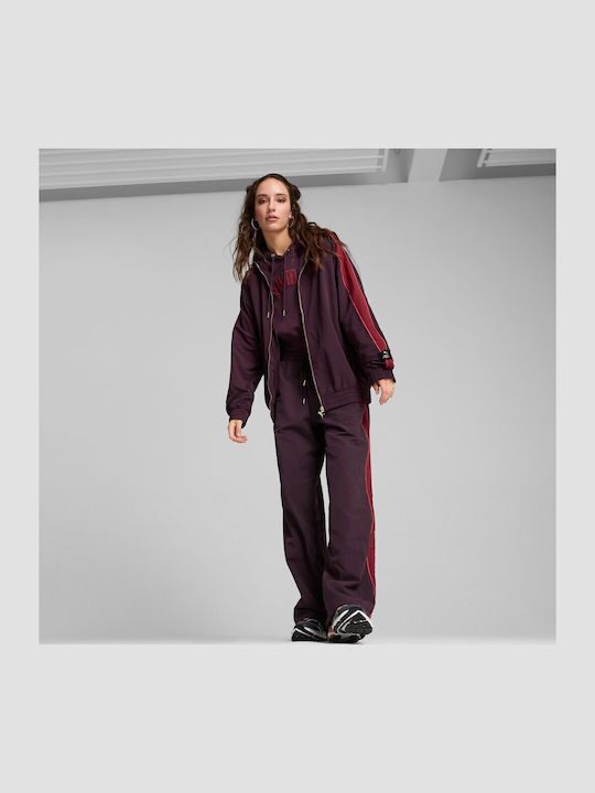 Ανδρική Ζακέτα Track Jacket Μπορντό