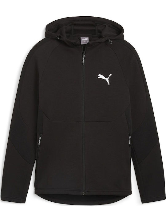 Evostripe Cardigan With Black Hood