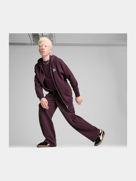 PUMA Better Classics Мъжки Суитшърти Midnight Plum с Качулка